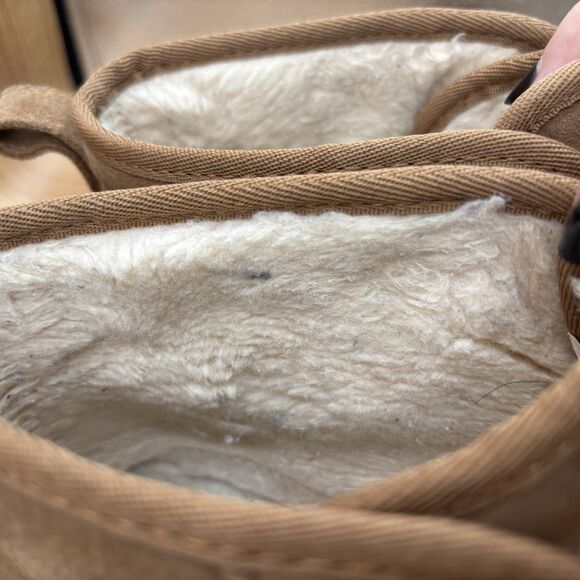 UGG MENS NEUMEL MOC CHUKKA BOOT SIZE US 12 CHESTNUT BROWN SUEDE/WOOL LINED - Picture 9 of 9